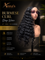 Deep Wave Burmese Curl – 22” | 300g | 5x5 Closure - Image 2