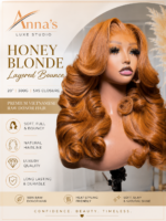 Honey Blonde Layered Bounce – 20” | 300g | 5x5 Closure - Image 2