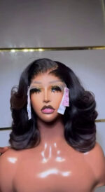 Soft Bounce Bob Wig – 12” | 300g | 5x5 Closure - Image 3