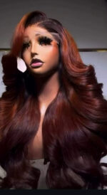 Mahogany Brown Bounce Wig – 22” | 300g | 5x5 Closure - Image 4