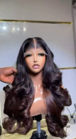 Black Cherry Bounce Wig – 24” | 300g | 5x5 Closure - Image 6