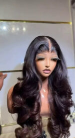 Black Cherry Bounce Wig – 24” | 300g | 5x5 Closure - Image 2