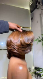 Cinnamon Copper Bob Bounce Wig – 10” | 200g | 5x5 Closure - Image 4