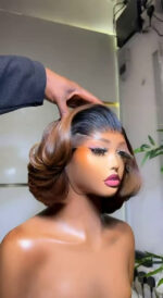Cinnamon Copper Bob Bounce Wig – 10” | 200g | 5x5 Closure - Image 5