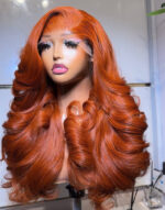 Copper Ginger Layered Bounce – 20” | 300g | 5x5 Closure