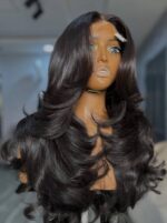 Natural Black Bounce Wig – 22” | 400g | 5x5 Closure