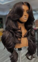 Espresso Brown Bounce Wig – 22” | 400g | 5x5 Closure