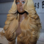 Golden Honey Blonde Bounce Wig – 24” | 400g | 5x5 Closure
