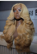 Golden Honey Blonde Bounce Wig – 24” | 400g | 5x5 Closure