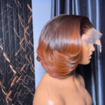 Cinnamon Copper Bob Bounce Wig – 10” | 200g | 5x5 Closure