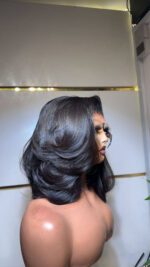 Natural Black Bounce Bob – 12” | 300g | 5x5 Closure
