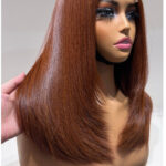 Dark Ginger Premium Single Donor Vietnamese  Bob wig | 2by6