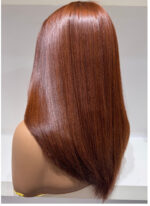 Dark Ginger Premium Single Donor Vietnamese  Bob wig | 2by6 - Image 2