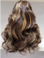 Mocha Blonde Dimension Bounce Curls – Premium Single Donor Vietnamese Hair | 5x5 Closure | 18" - Image 2